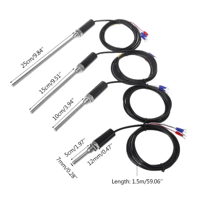 PT100 Stainless Steel Waterproof Temperature Probe Resistance Temp RTD Sensor A5YD
PT100 Stainless Steel Waterproof Temperature Probe Resistance Temp RTD Sensor A5YD