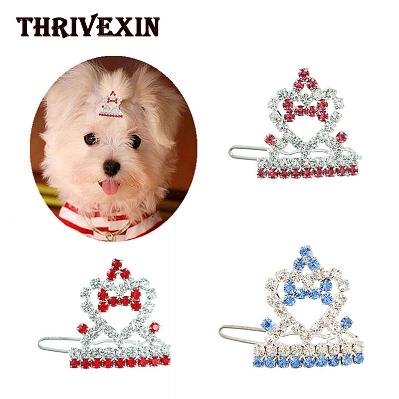 Hot Sale Crystal Rhinestone Dog Hair Clip Crown Accessories Pet Grooming for Puppy cats Pet Hairpins Dog Multicolor Cat Headwear
Hot Sale Crystal Rhinestone Dog Hair Clip Crown Accessories Pet Grooming for Puppy cats Pet Hairpins Dog Multicolor Cat Headwear