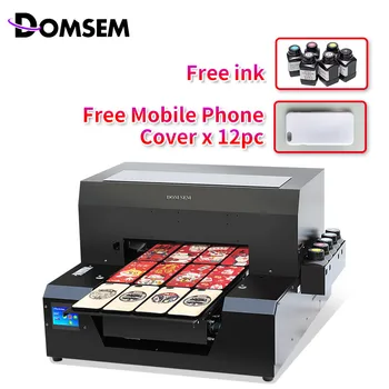 DOMSEM A3 UV Printer LED Mobile Back Cover Printer Pen Pop Socket Inkjet Flatbed Print Machine Hot Sale 2018 2019 Factory Direct
DOMSEM A3 UV Printer LED Mobile Back Cover Printer Pen Pop Socket Inkjet Flatbed Print Machine Hot Sale 2018 2019 Factory Direct