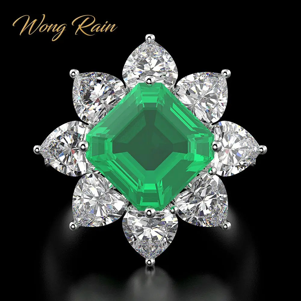 Wong Rain Vintage 100% 925 Sterling Silver Emerald Gemstone Wedding Engagement Cocktail Anniversary Ring Fine Jewelry Wholesale 
Wong Rain Vintage 100% 925 Sterling Silver Emerald Gemstone Wedding Engagement Cocktail Anniversary Ring Fine Jewelry Wholesale
