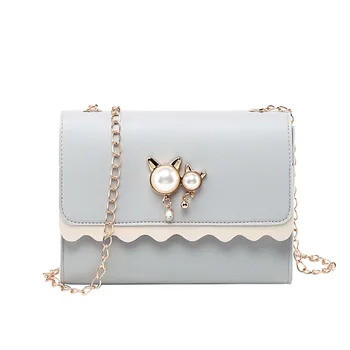 Cute Cat Pearl Pendant Small Square Bag For Women Chain Shoulder Messenger Bags Ladies Chain Crossbody Bag Bolsa #T5P
Cute Cat Pearl Pendant Small Square Bag For Women Chain Shoulder Messenger Bags Ladies Chain Crossbody Bag Bolsa #T5P