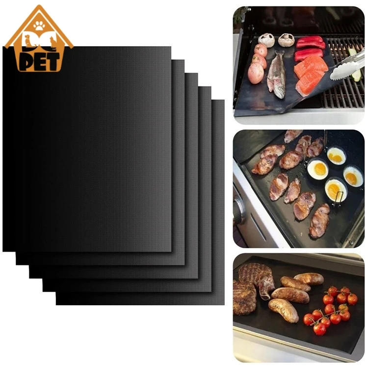 Non-stick BBQ Grill Mat Barbecue mat Baking Liners Reusable Teflon Heat Resistant mat Cooking Tools 0.2mm thick
Non-stick BBQ Grill Mat Barbecue mat Baking Liners Reusable Teflon Heat Resistant mat Cooking Tools 0.2mm thick