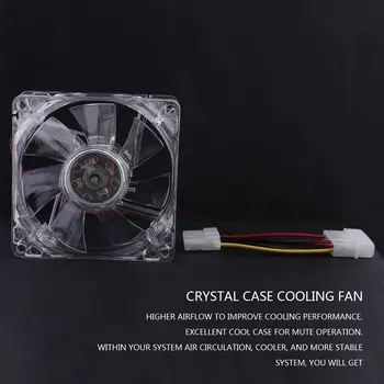 Computer Fan Computer Case Cooler Cooling Fan Mod 4 LED Silent PC 12V 0.20A 80 X 80 X 25 Mm Blue and Colourful Light ZB160101-2
Computer Fan Computer Case Cooler Cooling Fan Mod 4 LED Silent PC 12V 0.20A 80 X 80 X 25 Mm Blue and Colourful Light ZB160101-2