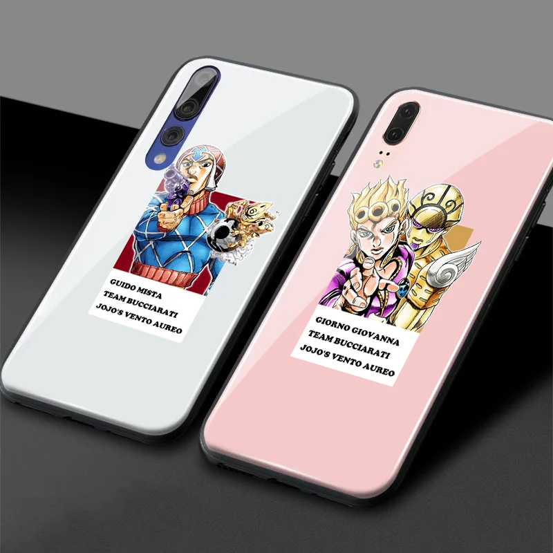 Чехол для телефона Team Bucciarati JOJO 5 мягкий силиконовый стеклянный чехол Huawei Honor V Mate P 9
