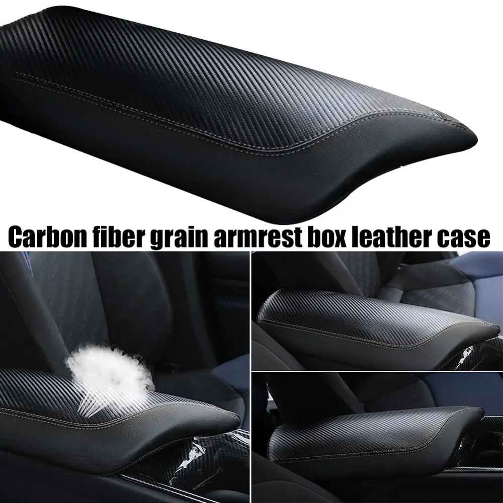 Vehicle Center Console Armrest Cover Carbon Fiber Look Center Armrest Console Cover Trim Fit for Toyota Camry 2018+
Vehicle Center Console Armrest Cover Carbon Fiber Look Center Armrest Console Cover Trim Fit for Toyota Camry 2018+