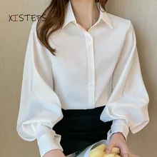 Office Lady White Chiffon Blouses Lantern Sleeve OL Style Shirts Button Up Femme Blusas Spring Autumn Ladies Tops Office Blouse
Office Lady White Chiffon Blouses Lantern Sleeve OL Style Shirts Button Up Femme Blusas Spring Autumn Ladies Tops Office Blouse
