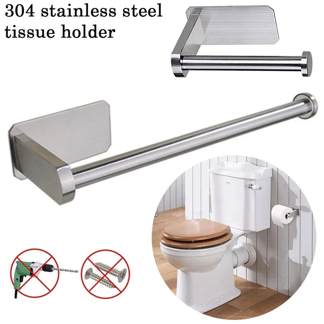 Wall Mount Toilet Paper Holder Tissue Stainless Steel Bathroom Kitchen Roll Paper Rack Towel Accessories Rack Holders
Wall Mount Toilet Paper Holder Tissue Stainless Steel Bathroom Kitchen Roll Paper Rack Towel Accessories Rack Holders