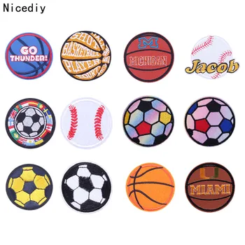 Nicediy Football Basketball Embroidered Patch Iron on Patches On Clothes Soccer Ball Patch Sport sticker Applique Badges C 
Nicediy Football Basketball Embroidered Patch Iron on Patches On Clothes Soccer Ball Patch Sport sticker Applique Badges C