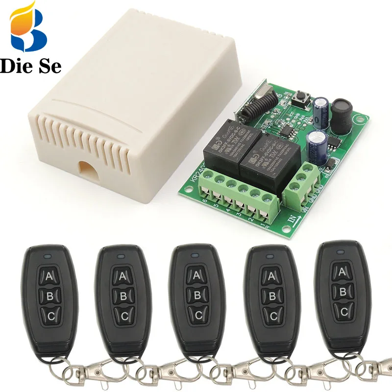 433Mhz Universal Wireless Remote Control DC 5V~30V 10A 2CH rf Relay Receiver and Transmitter for Electric curtains\ Sliding door
433Mhz Universal Wireless Remote Control DC 5V~30V 10A 2CH rf Relay Receiver and Transmitter for Electric curtains\ Sliding door