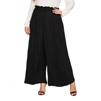 2020 Fashion Women Palazzo Pants Loose Bottom Clothes Ladies Pleated Solid High Elastic Waist Pants Trouser Wide Leg Size L-4XL
2020 Fashion Women Palazzo Pants Loose Bottom Clothes Ladies Pleated Solid High Elastic Waist Pants Trouser Wide Leg Size L-4XL