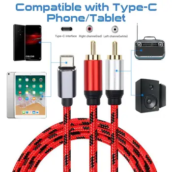 USB C RCA Audio Cable Type-C to 2 RCA Cable 2RCA Jack Type C RCA Cable For Home Theater Amplifier DVD TV Speaker 0.5m 1m 1.5m
USB C RCA Audio Cable Type-C to 2 RCA Cable 2RCA Jack Type C RCA Cable For Home Theater Amplifier DVD TV Speaker 0.5m 1m 1.5m