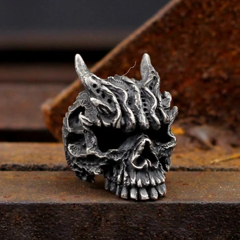 EYHIMD Men's Heavy Metal Gothic Black Asura Skull Stainless Steel Rings Goth Biker Jewelry Gift
EYHIMD Men's Heavy Metal Gothic Black Asura Skull Stainless Steel Rings Goth Biker Jewelry Gift