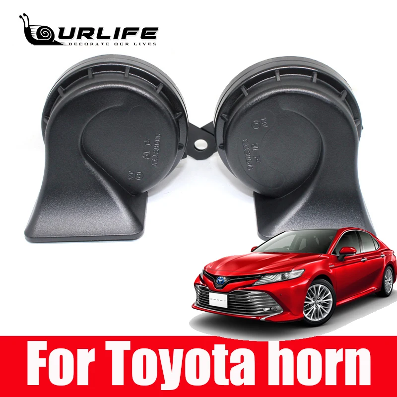 

Car Horn Snail type Horn For Toyota RAV4 Camry Vios Yaris Corolla Reiz 12V 110-129db Auto Horn High Low Klaxon Accessories