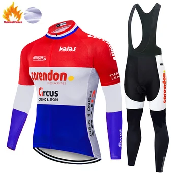 Corendon circus Team Winter Thermal Fleece Cycling kit ciclismo Men Jersey Suit Outdoor Bike Bib Pants winter cycling clothing
Corendon circus Team Winter Thermal Fleece Cycling kit ciclismo Men Jersey Suit Outdoor Bike Bib Pants winter cycling clothing
