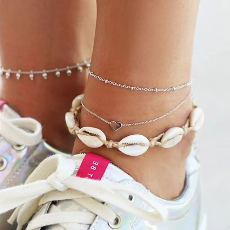 Tocona Summer Beach Heart Shell Rope Layered Anklets for Women String Shell Pendant Anklet Bracelet Barefoot Jewelry 6974
Tocona Summer Beach Heart Shell Rope Layered Anklets for Women String Shell Pendant Anklet Bracelet Barefoot Jewelry 6974