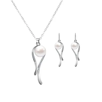 L42 Fashion alloy zircon set jewelry drop pearl electroplating earrings necklace set
L42 Fashion alloy zircon set jewelry drop pearl electroplating earrings necklace set