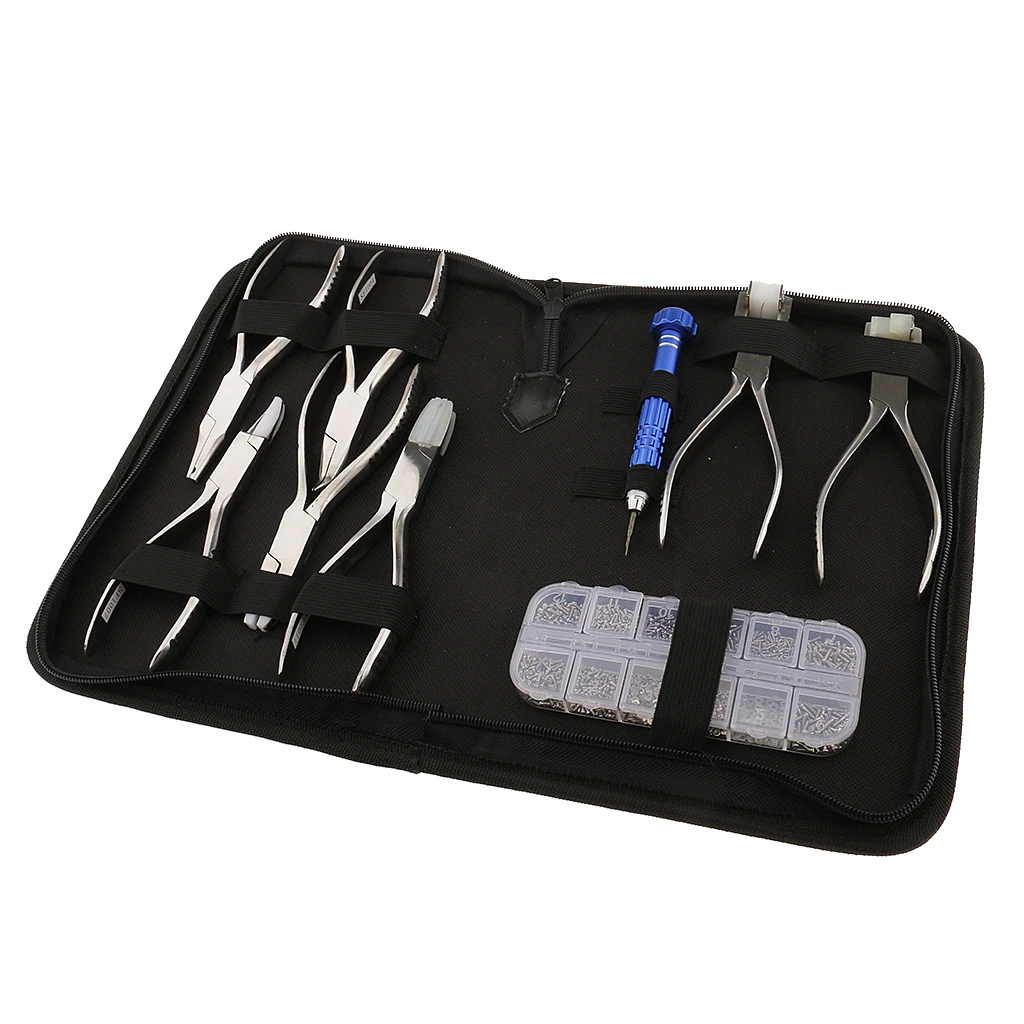 Adjusting Eyeglasses Eye Glasses Nose Pads Arm Pliers Spectacle Assembling Tools Hand Repair Tool with Pouch Adjusting Eyeglasses Eye Glasses Nose Pads Arm Pliers Spectacle Assembling Tools Hand Repair Tool with Pouch