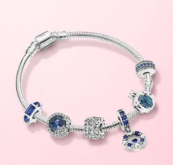 Original 925 Sterling Silver Bracelet Sparkling Hearts Dangle Crown O Bracelet Bangle Fit Bead Charm Fashion Jewelry
Original 925 Sterling Silver Bracelet Sparkling Hearts Dangle Crown O Bracelet Bangle Fit Bead Charm Fashion Jewelry