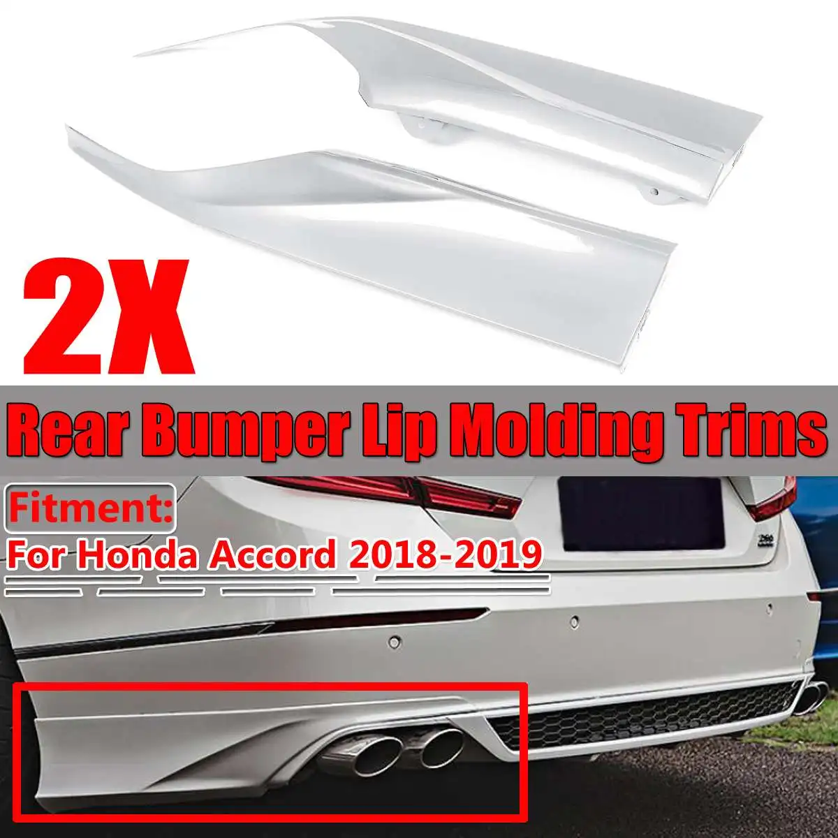 2x Blue/Whhite/Black Car Rear Bumper Lip Protection Guard Diffuser Lip Splitters Spats Aprons For Honda For Accord 2018 2019
2x Blue/Whhite/Black Car Rear Bumper Lip Protection Guard Diffuser Lip Splitters Spats Aprons For Honda For Accord 2018 2019
