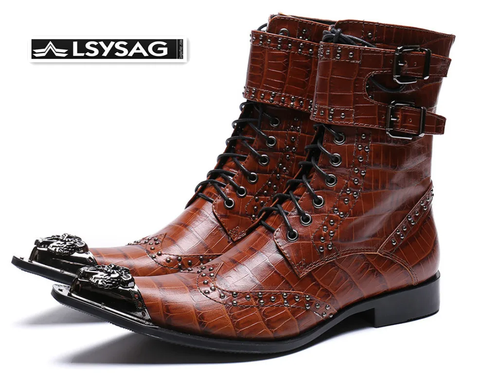 Winter Autumn Snakeskin Pattern Men Genuine Leather Boots Rivets Lace Up Boots Big Size Male Cowboy Boots
Winter Autumn Snakeskin Pattern Men Genuine Leather Boots Rivets Lace Up Boots Big Size Male Cowboy Boots
