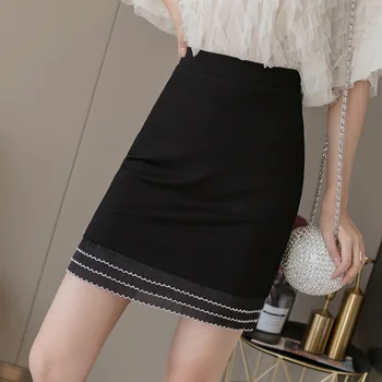 Lace Hem Mini Skirt Women Black Sexy Elastic High Waist Hip Package Short Skirts office Ladies Patchwork Pleated Bodycon Skirt
Lace Hem Mini Skirt Women Black Sexy Elastic High Waist Hip Package Short Skirts office Ladies Patchwork Pleated Bodycon Skirt