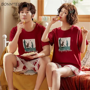 Pajama Sets Women Summer Couples Leisure Soft High Quality Korean Style Print Kawaii Simple Sleepwear Chic Fashion Womens Casual
Pajama Sets Women Summer Couples Leisure Soft High Quality Korean Style Print Kawaii Simple Sleepwear Chic Fashion Womens Casual