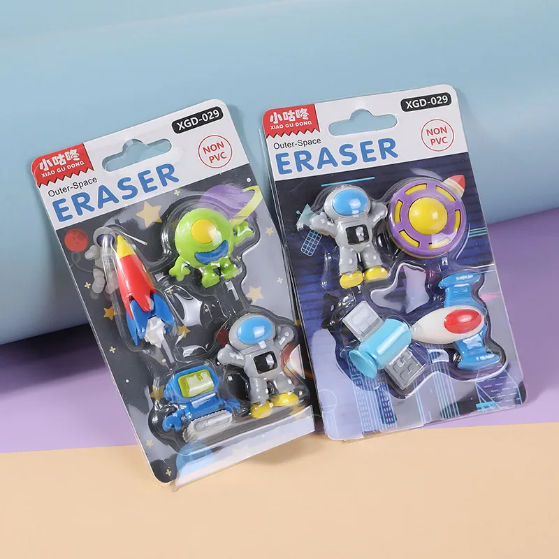 4pcs Space Explorer Eraser Set Mini Non-PVC Robot Rocket Astronaut UFO Rubber Erasers for Pencil Kids Gift School Student A6691
4pcs Space Explorer Eraser Set Mini Non-PVC Robot Rocket Astronaut UFO Rubber Erasers for Pencil Kids Gift School Student A6691