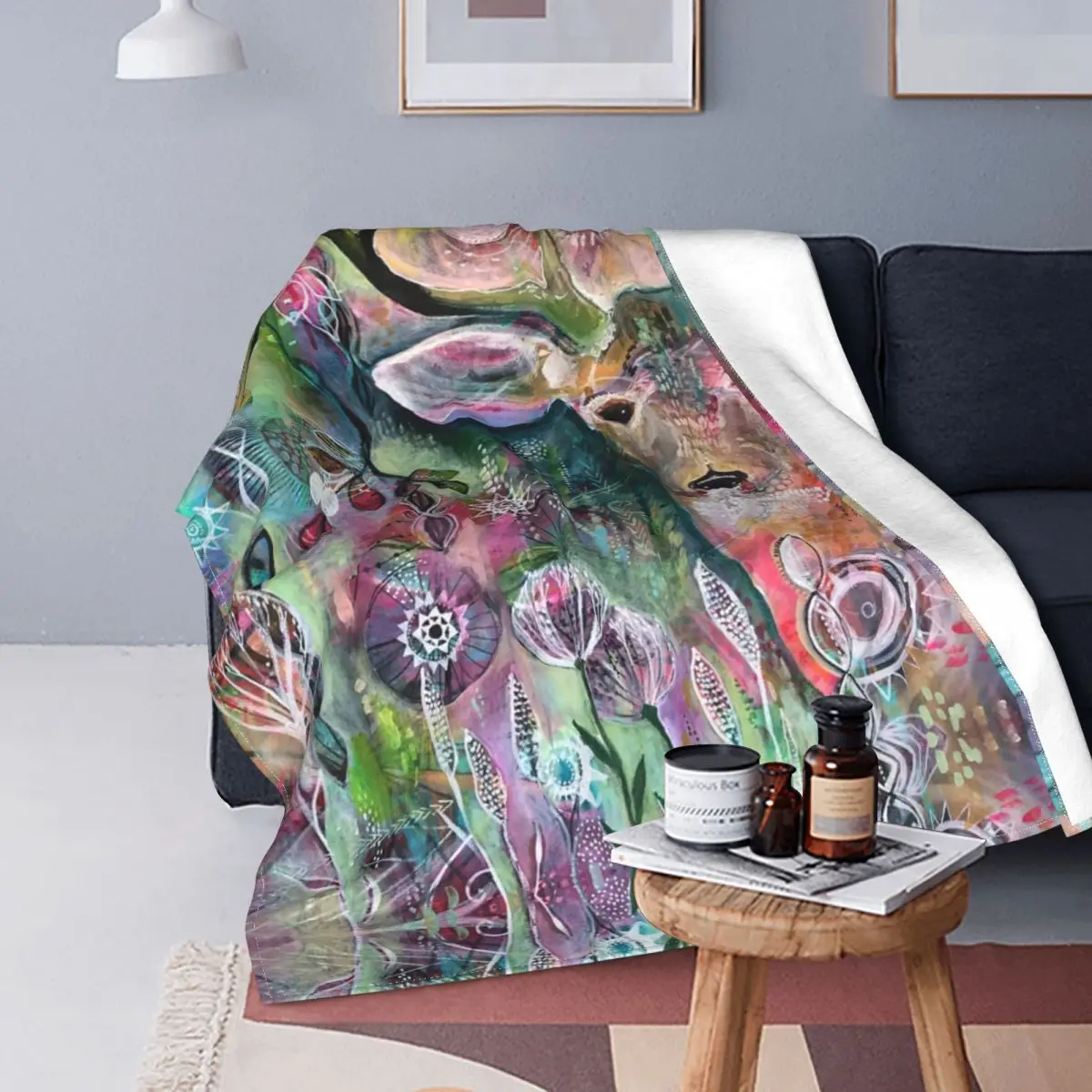 Deer Abstract Painting Knitted Blanket Flannel Colorful Lightweight Thin Throw Blankets for Bed Bedspread
Deer Abstract Painting Knitted Blanket Flannel Colorful Lightweight Thin Throw Blankets for Bed Bedspread