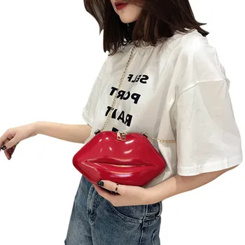 Fashion Women Cross-Body Bags Personalise Hard Bags 2020 Ins Shoulder Portable Lip-Shape No-Lining Small Casual Pack for Girl
Fashion Women Cross-Body Bags Personalise Hard Bags 2020 Ins Shoulder Portable Lip-Shape No-Lining Small Casual Pack for Girl