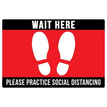 PACK of 5 Please Practice Social Distancing Floor Sign Circle Pressure Sensitive Adhesive Non-Slip Store Floor Decal
PACK of 5 Please Practice Social Distancing Floor Sign Circle Pressure Sensitive Adhesive Non-Slip Store Floor Decal