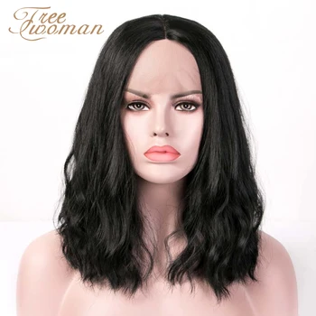 FREEWOMAN Synthetic Lace Front Wig Short Water Wave Wigs For Black Women Bob Wig Medium Length Hair Halloween Cosplay Daily
FREEWOMAN Synthetic Lace Front Wig Short Water Wave Wigs For Black Women Bob Wig Medium Length Hair Halloween Cosplay Daily