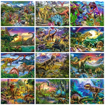 Evershine Full Square 5D DIY Diamond Painting Dinosaur Animals Embroidery Diamond Mosaic Full Layout Cross Stitch Kit Home Decor
Evershine Full Square 5D DIY Diamond Painting Dinosaur Animals Embroidery Diamond Mosaic Full Layout Cross Stitch Kit Home Decor