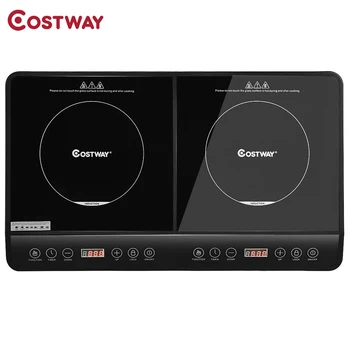 Costway 1800W Countertop Burner Electric Dual Digital Induction Cooker Child Lock Time Setting 2 Circular Heating Zones EP24119
Costway 1800W Countertop Burner Electric Dual Digital Induction Cooker Child Lock Time Setting 2 Circular Heating Zones EP24119