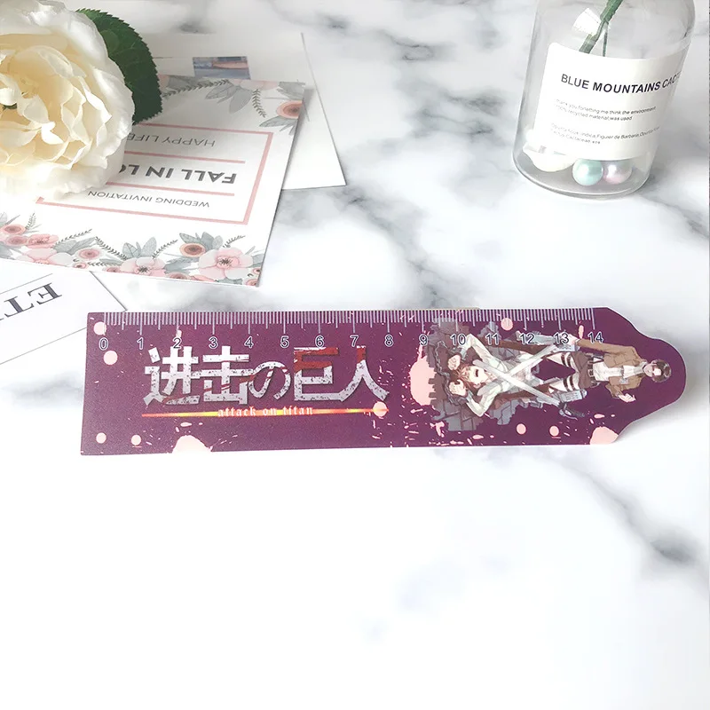 Anime Ruler Attack on Titan Material Escolar Ruler Precision Measuring Tool Learning Student School Stationery
Anime Ruler Attack on Titan Material Escolar Ruler Precision Measuring Tool Learning Student School Stationery
