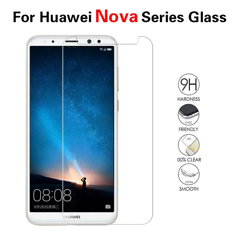 Ультратонкое закаленное стекло 2.5D для Huawei Nova 2 2I 2S 3I Plus Lite Защитная пленка