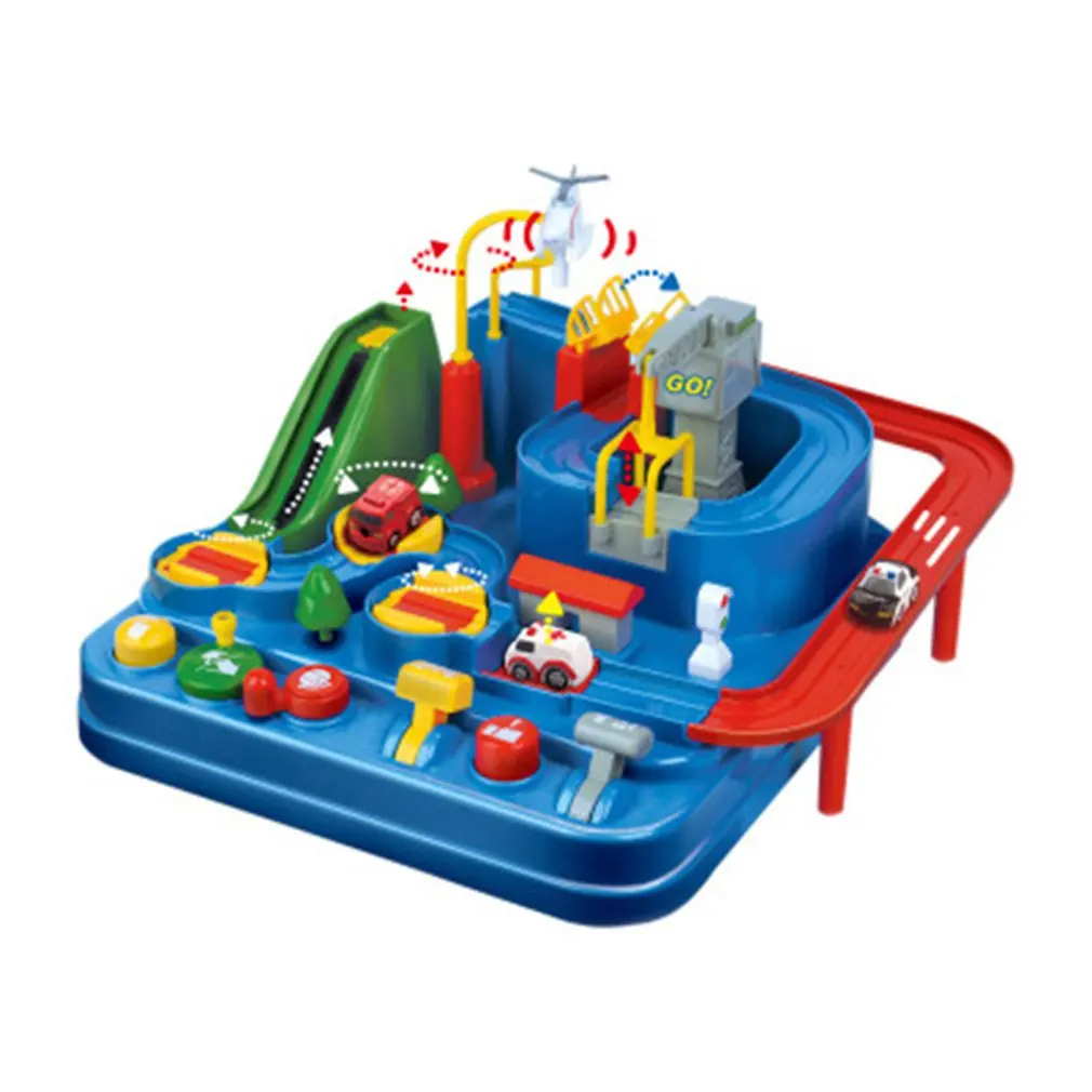 Children'S Shaoguan Big Adventure Car Airplane Track Parking Lot Combination Inertia Educational Toys