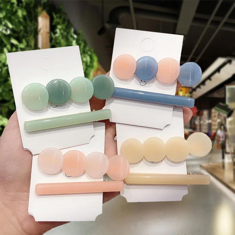 2pcs/set Vintage Resin Geometric Hair Clips for Women Fashion Acetate Acrylic Hair Barrettes Korean Sweet Girls Hair Accessories
2pcs/set Vintage Resin Geometric Hair Clips for Women Fashion Acetate Acrylic Hair Barrettes Korean Sweet Girls Hair Accessories