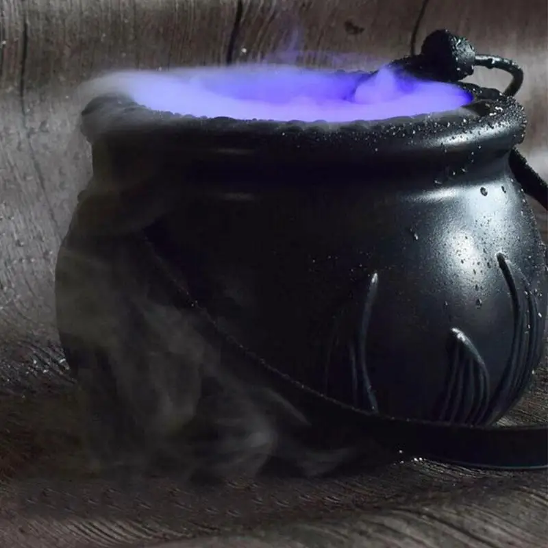 Halloween Pot Smoke Machine Mist Maker Fogger Water Fountain Fog Machine Witch Color Changing Party Prop Halloween Decoration
Halloween Pot Smoke Machine Mist Maker Fogger Water Fountain Fog Machine Witch Color Changing Party Prop Halloween Decoration