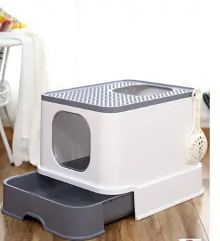 Fully Enclosed Cat Litter Box Large Anti-spatter Drawer Top Cat Supplies Into Deodorization Extra Large Oversized Cat Toilet
Fully Enclosed Cat Litter Box Large Anti-spatter Drawer Top Cat Supplies Into Deodorization Extra Large Oversized Cat Toilet