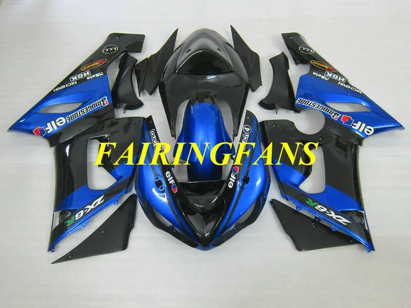 Injection mold Fairing Body kit for KAWASAKI Ninja ZX6R 636 05 06 ZX 6R 2005 2006 Blue black Fairings bodywork+gifts KJ05
Injection mold Fairing Body kit for KAWASAKI Ninja ZX6R 636 05 06 ZX 6R 2005 2006 Blue black Fairings bodywork+gifts KJ05