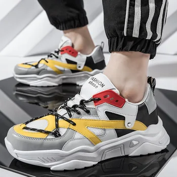 new men's shoes spring breathable dad shoes thick bottom Korean trend casual shoes color matching student running shoes men
new men's shoes spring breathable dad shoes thick bottom Korean trend casual shoes color matching student running shoes men