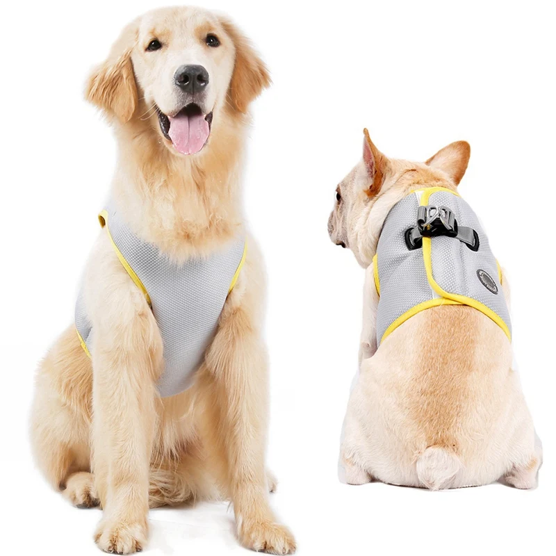 Summer Dog Cold Vest Dog Cooling Harness For Dogs Adjustable Pet Mesh Reflective Chest Strap Vest Harnesses
Summer Dog Cold Vest Dog Cooling Harness For Dogs Adjustable Pet Mesh Reflective Chest Strap Vest Harnesses
