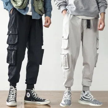 Fashion Men's Multi Pockets Cargo Pants Loose Casual Ankel Trousers Harajuku Men Hip Hop Streetwear Joggers Sweatpants
Fashion Men's Multi Pockets Cargo Pants Loose Casual Ankel Trousers Harajuku Men Hip Hop Streetwear Joggers Sweatpants