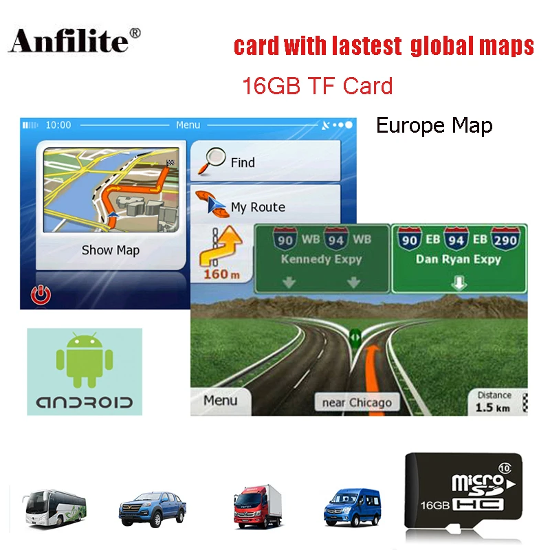 GPS accessory 16G sd card GPS maps for Android 5inch 7inch car gps navigation latest Map for Europe/Russia/USA/CA/AU/Israel map
GPS accessory 16G sd card GPS maps for Android 5inch 7inch car gps navigation latest Map for Europe/Russia/USA/CA/AU/Israel map