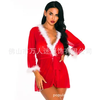 Sexy Lingerie Christmas Clothes Plus-sized Sexy Lingerie Sexy Pajamas zi pai tu
Sexy Lingerie Christmas Clothes Plus-sized Sexy Lingerie Sexy Pajamas zi pai tu