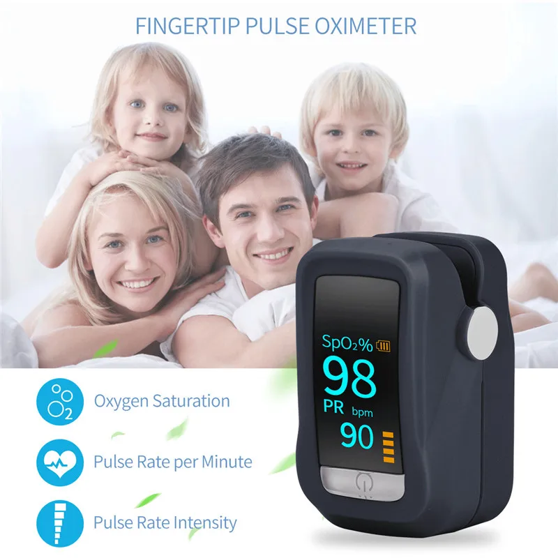 Automatic Accurate finger Pulse Oximeter Blood Oxygen Saturation Monitor Bluetooth Digital OLED pulse oximeter Heart Rate Meter
Automatic Accurate finger Pulse Oximeter Blood Oxygen Saturation Monitor Bluetooth Digital OLED pulse oximeter Heart Rate Meter