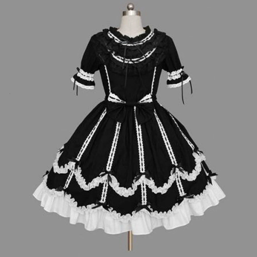 Fashion Women Dress Vintage Gothic Bow Lace Flounce Long Sleeve Patchwork Party Dress Female Autumn Winter Vestido Dress M140#
Fashion Women Dress Vintage Gothic Bow Lace Flounce Long Sleeve Patchwork Party Dress Female Autumn Winter Vestido Dress M140#