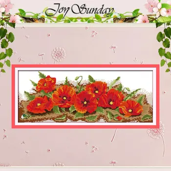 Seven poppy flowers (1) Counted Cross Stitch 11CT 14CT Cross Stitch Set Wholesale Flower Cross-stitch Kit Embroidery Needlework
Seven poppy flowers (1) Counted Cross Stitch 11CT 14CT Cross Stitch Set Wholesale Flower Cross-stitch Kit Embroidery Needlework