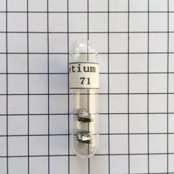 99,95% Lutetium Metal, Lu Element 71 Sample, 1 Gram In Glass Ampoule
