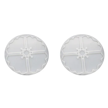 Silicone Resin Molds, 2PCS Interlocked Coaster Molds, Epoxy Resin Mold for DIY Resin Agate Geode Slice Coasters, Jewelry Holders
Silicone Resin Molds, 2PCS Interlocked Coaster Molds, Epoxy Resin Mold for DIY Resin Agate Geode Slice Coasters, Jewelry Holders